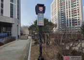 경기 오산세교 호반써밋 라프리미어  미세먼지신호등 설치